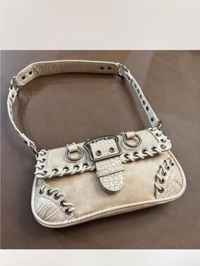 Silence + Noise Jade Laced Rivet Bag